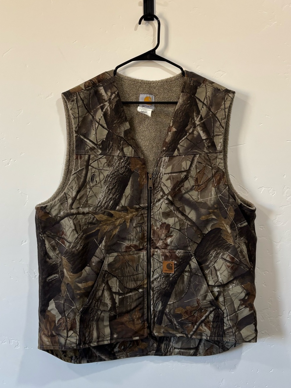 Carhartt duck canvas camouflage realtree
Sherpa lined vest